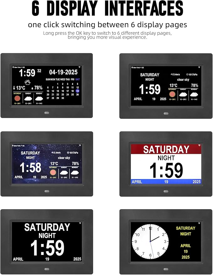 Memwake Digital Alarm Clock, Clock - Image 3