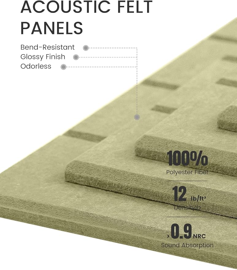 Fluxynara Large Felt Bulletin Board 48" x 36" Cork Board Alternative - Image 4