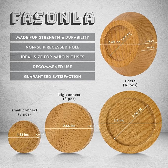 Bed Risers, Furniture Risers Can be Adjusted to 2'' 3''or 4'', Lifts Furniture - Image 9