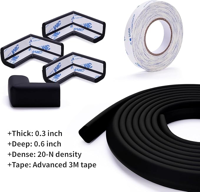 2 Pack Baby Proofing Edge and Corner Guards, Safety Furniture Bumper, Baby - Image 5