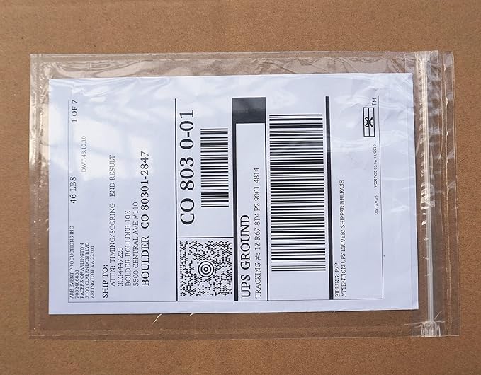 Premium 6.7'' x 10'' Resealable Adhesive Shipping Label/documents Pouches by BEUYIwarehouse