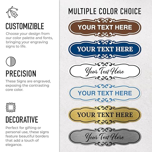 Custom Wall or Door Sign, Personalized Cloud Plaque Engraved Message - Image 2