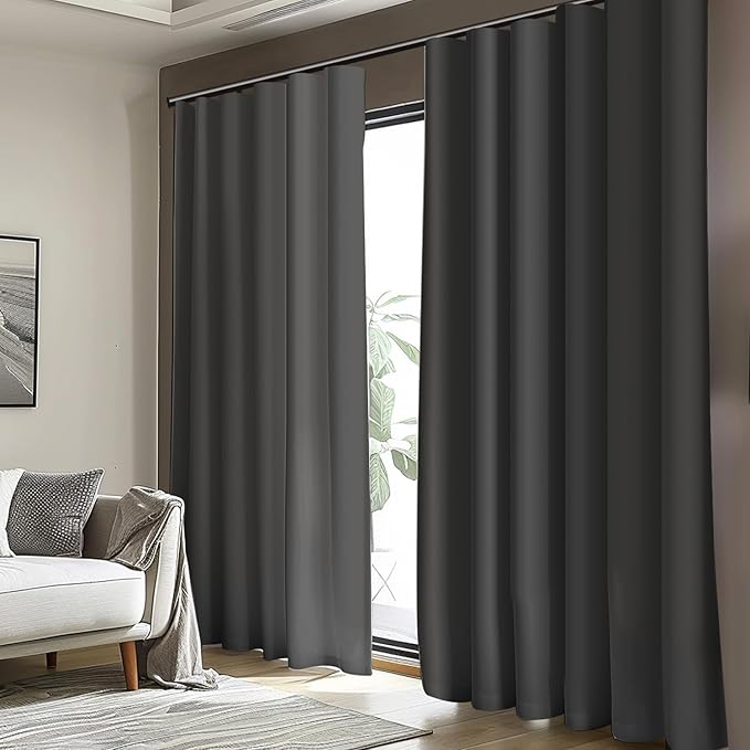Cbsroro Room Divider Curtains, Noise Reduction, W100 × L84 Inch, 1 Panel - Image 3