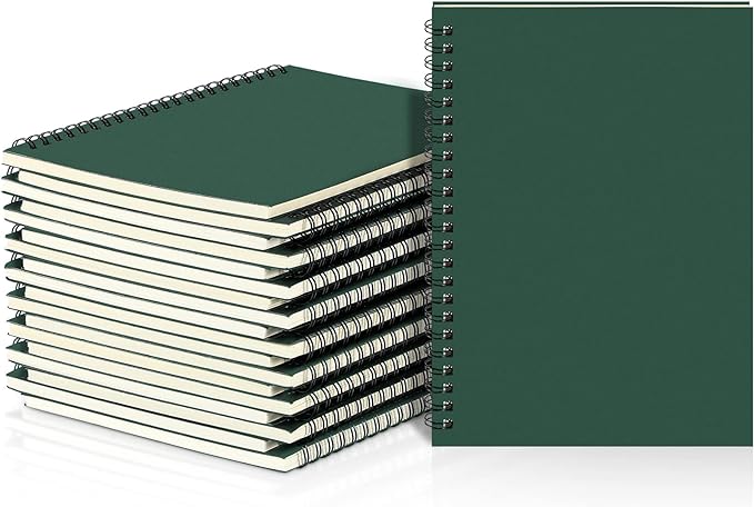 Yahenda 18 Pcs Spiral Notebook Bulk A5 Journal Lined 8.3'' x 5.5'' Writing by Yahenda
