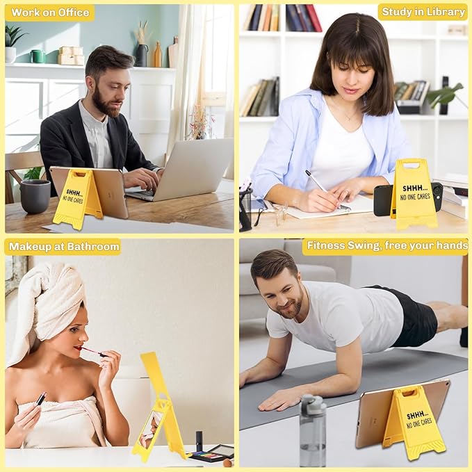Funny Office Desk Accessories, Office Cubicle Decor, Desk Decor, Phone Holder - Image 4