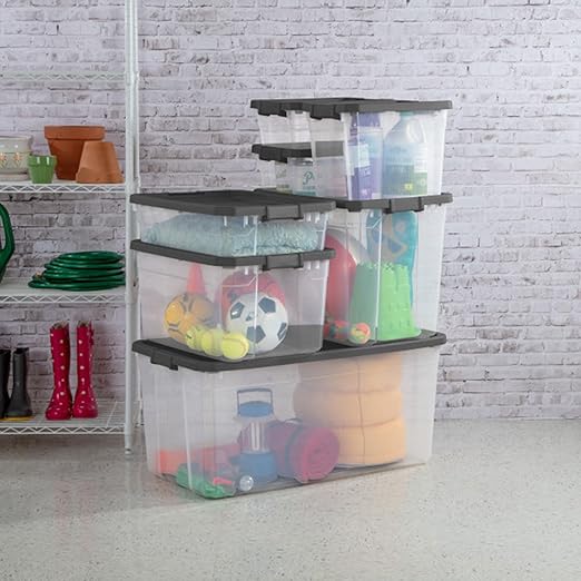 Sterilite Box Stacker Modular Clear 16QT 14723V06 - Image 9