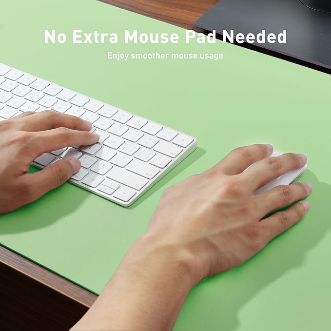 Aothia Leather Desk Pad Protector, Office Desk Mat, Large Mouse Pad, Non-Slip - Image 4