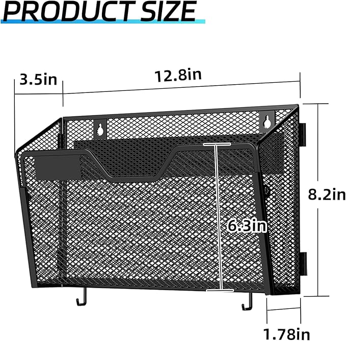 SUPEASY Magnetic File Holder, 6 Pack File Folder Organizer, Wall File Organizer - Image 3