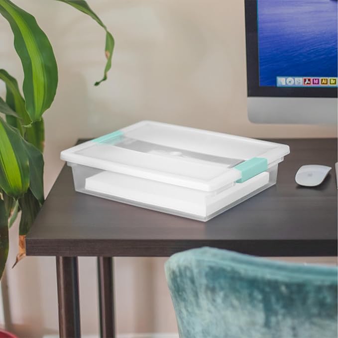 Sterilite Clip Box, Stackable Small Storage Bin - Image 4