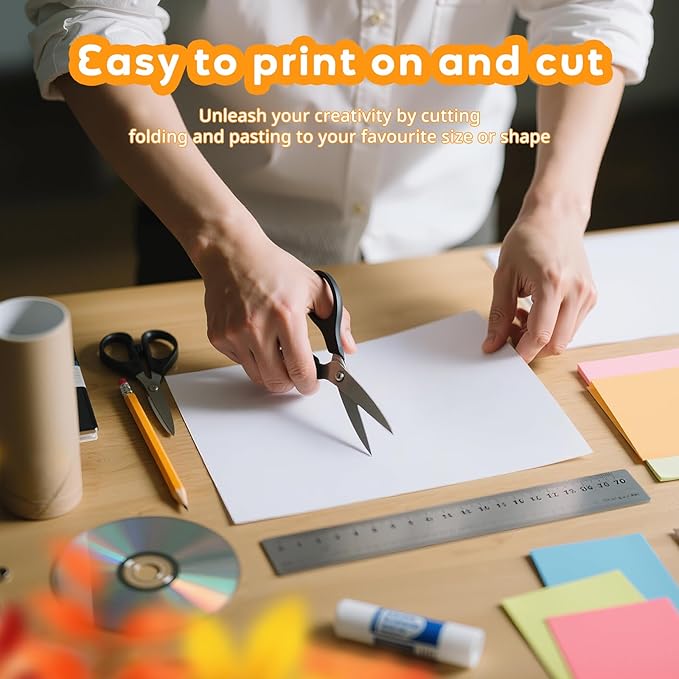 120 Sheets White Cardstock 8.5 x 11, Construction Paper, Cardstock Printer - Image 4