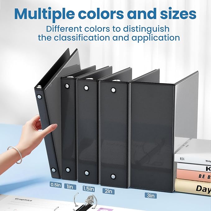 SUNEE 3 Ring Binder 2 Inch 1 Pack - Image 5