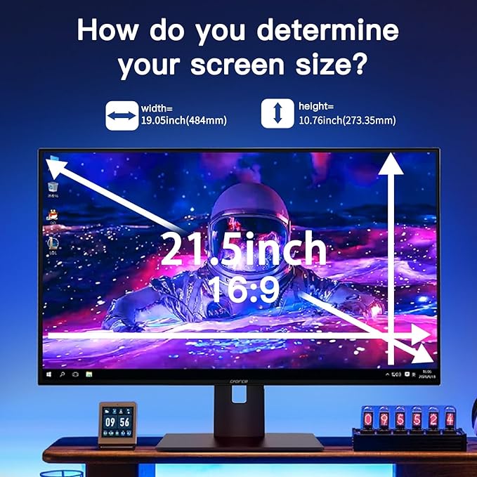 2 Pack Magnetic Hanging Computer Privacy Screen 21.5 Inch - Image 3