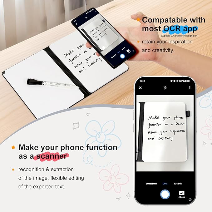 AGM Portable White Board Dry Erase Notebook, Small Travel Dry Erase Board - Image 3