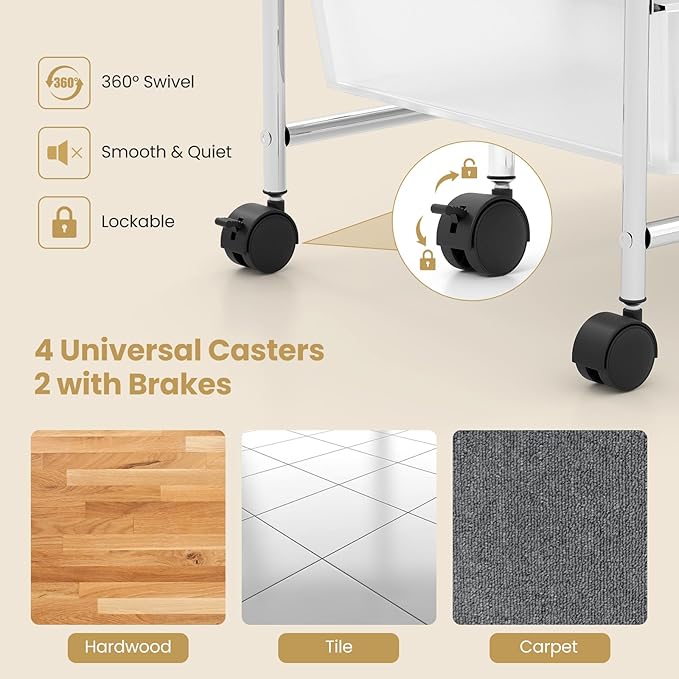 Giantex 12 Drawer Rolling Cart - Image 6