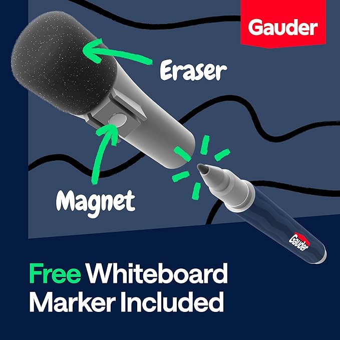 GAUDER Magnetic Dry Erase Labels | 30x Magnetic Labels | Dry Erase Magnets - Image 3