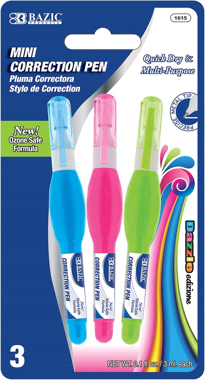 BAZIC Metal Tip Mini Correction Pen by BAZICProducts