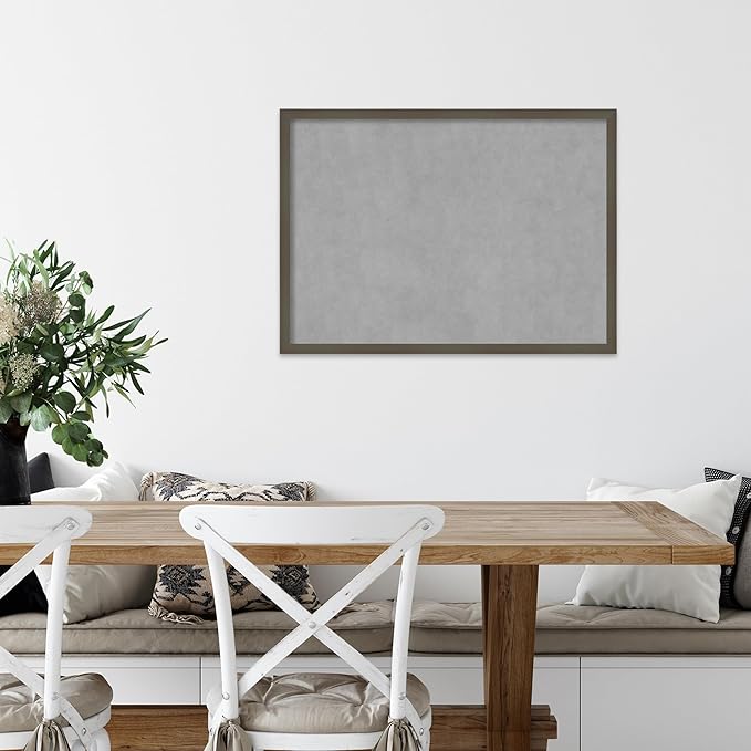 Amanti Art Grey Framed Magnetic Board 21x29 Medium Vision Board - Image 5