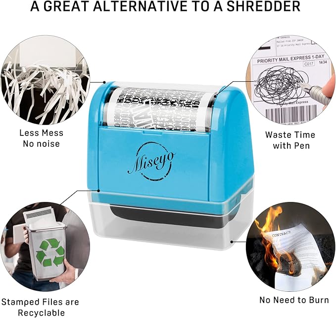 Miseyo Identity Theft Protection Roller Stamp Set - Image 5