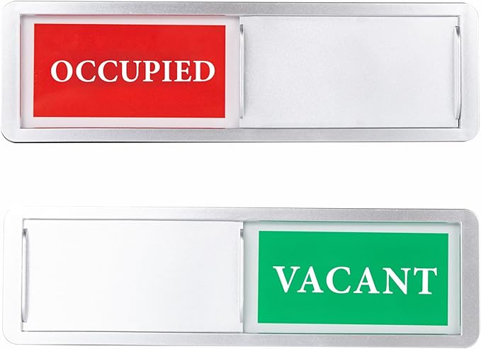 Vacant Occupied Door Sign Sliding Indicator, Privacy Sign by AMAZINGSUN