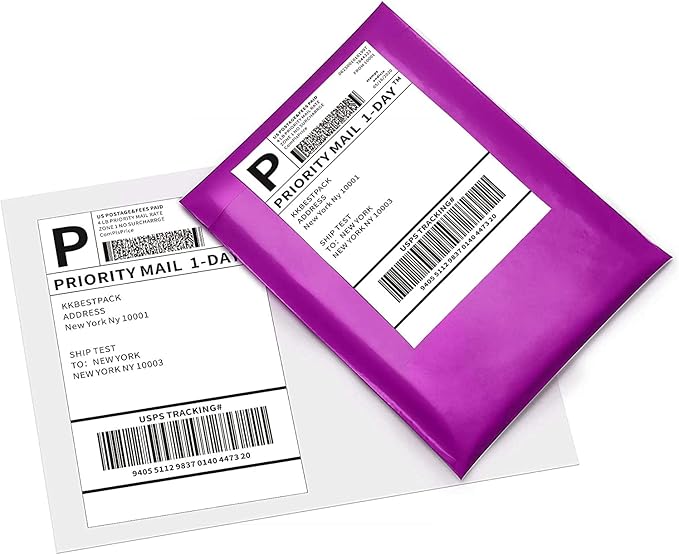 KKBESTPACK Fan Fold 4”x 6”Direct Thermal Shipping Labels - Image 2