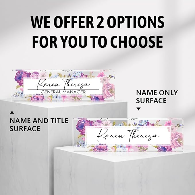 Custom Office Name Plate for Desk, Personalized Gifts for Women, Appreciation - Image 6
