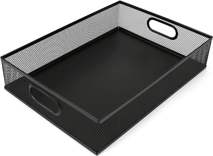 EsOfficce Desk Drawer Organizer, A4 Large Metal Mesh Desk Rrganizer Tray by EsOfficce