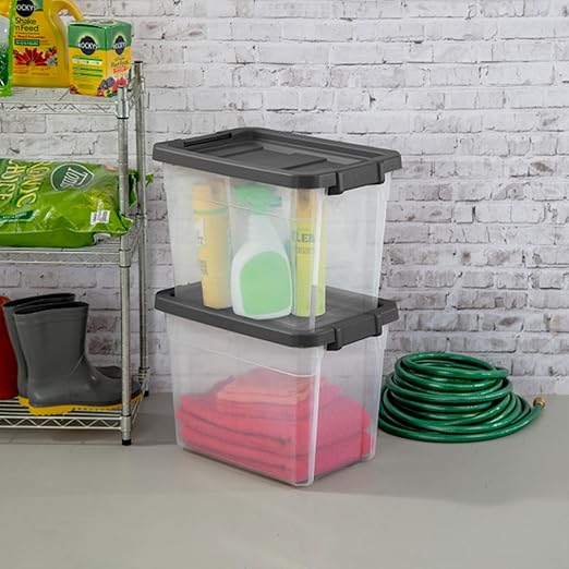 Sterilite 24-Pack Modular Stacker Box, Durable Clear Plastic Storage Bins - Image 6