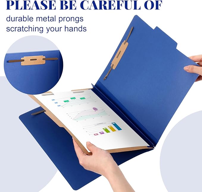 Skyygemm 36 Pcs Classification Folders Letter Size, 1 Divider Pressboard File - Image 4