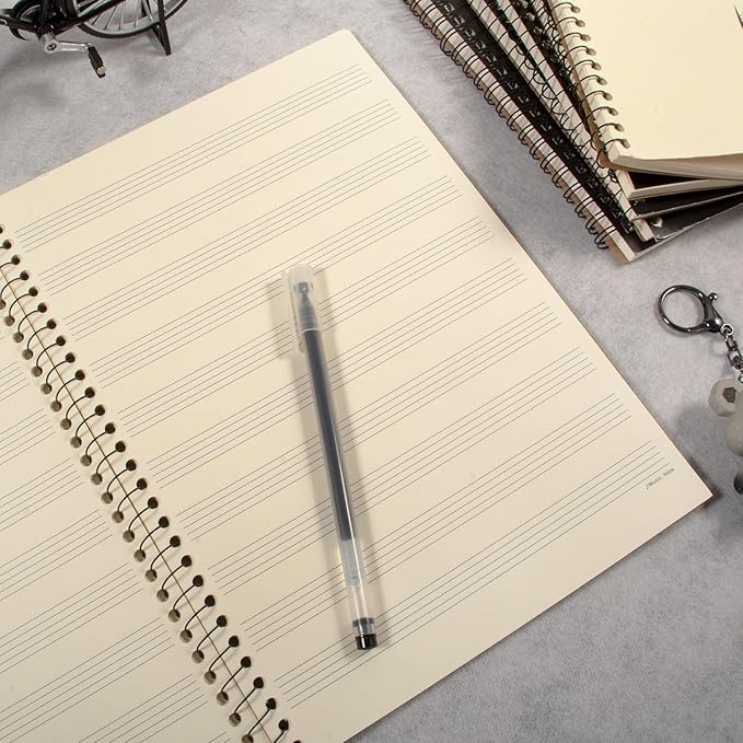 MAXCURY Blank Sheet Music Composition Manuscript Staff Paper Art Music Notebook - Image 5