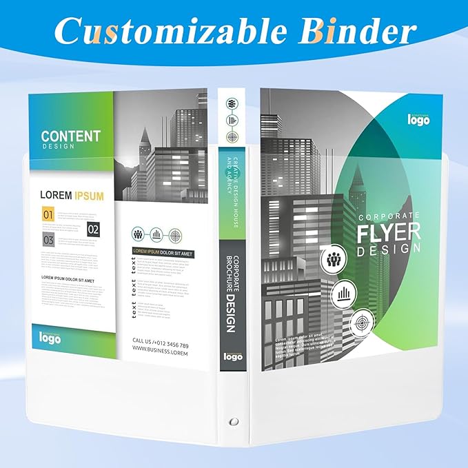 CIXILDTS 2-inch Round Ring Binder, Durable 2" 3 Ring Binder Fit Letter Size - Image 6