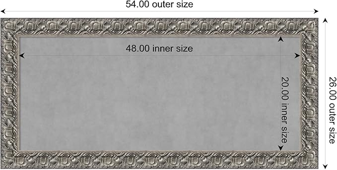 Amanti Art Silver Framed Magnetic Board 26x54 Oversize Vision Board - Image 3