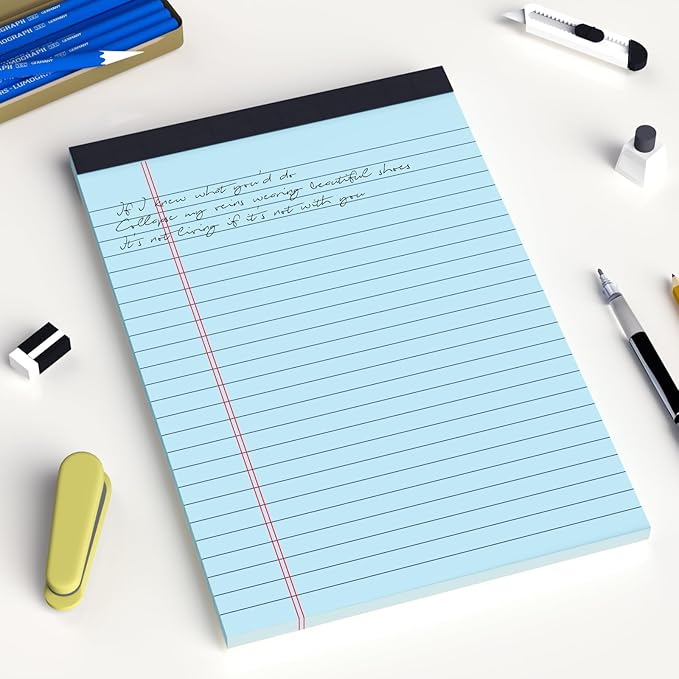 AILZFEI 5pcs Colored Note Pads 5x8 College Ruled Small Legal Pads Paper - Image 7