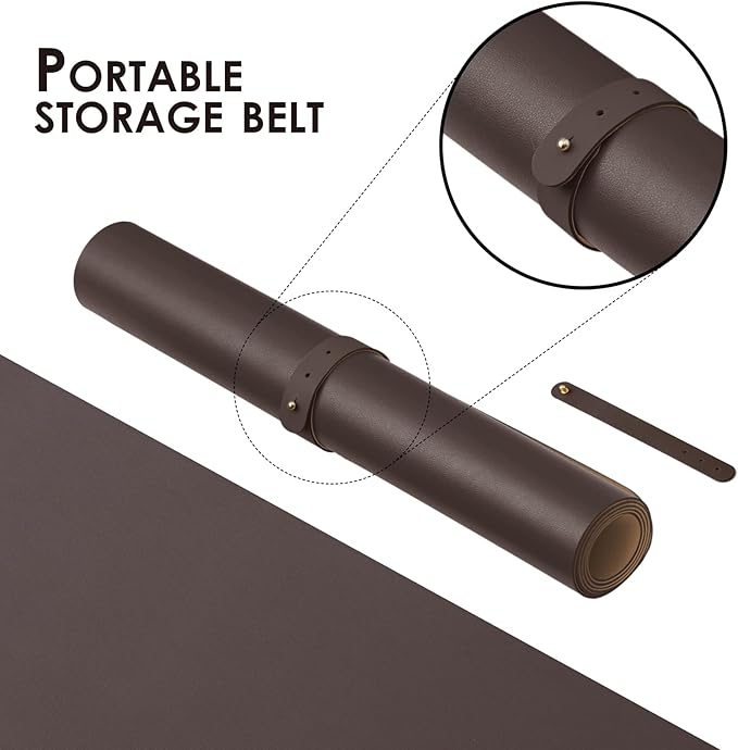 Large Desk Mat - 47.2"x 17" Non-Slip PU Desk Pad - Image 3