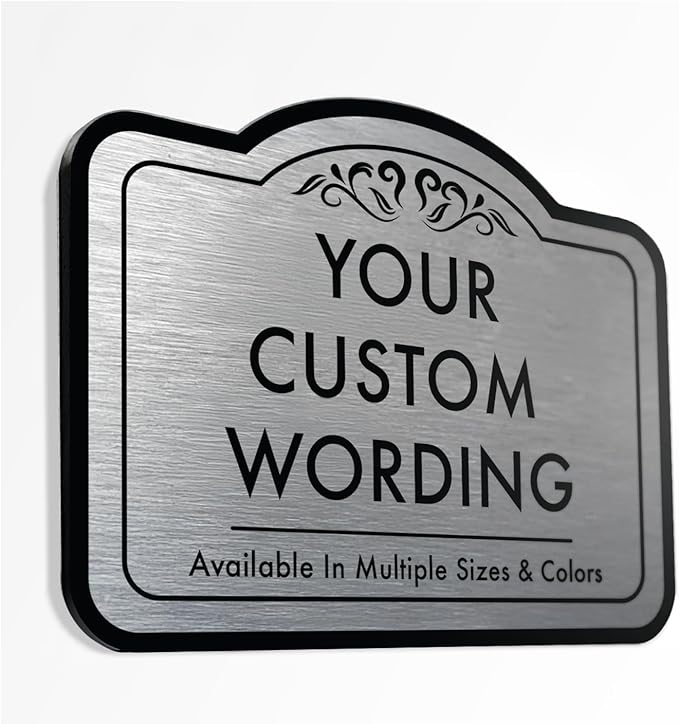 Custom Decorative Metal Signs, Personalized Aluminum Driveway Sign, Waterproof by SpeedyOrders