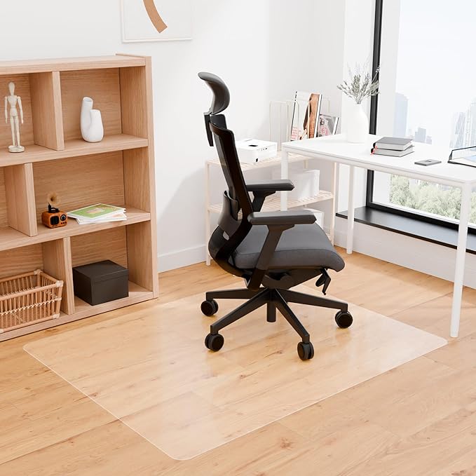 100pointONE Office Chair Mat for Hardwood Floors, Easy Glide Office Mats for - Image 6