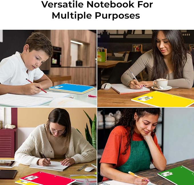 Rosmonde 720 Packs 5 Subject Notebooks, Spiral Notebook Bulk, College Ruled - Image 7