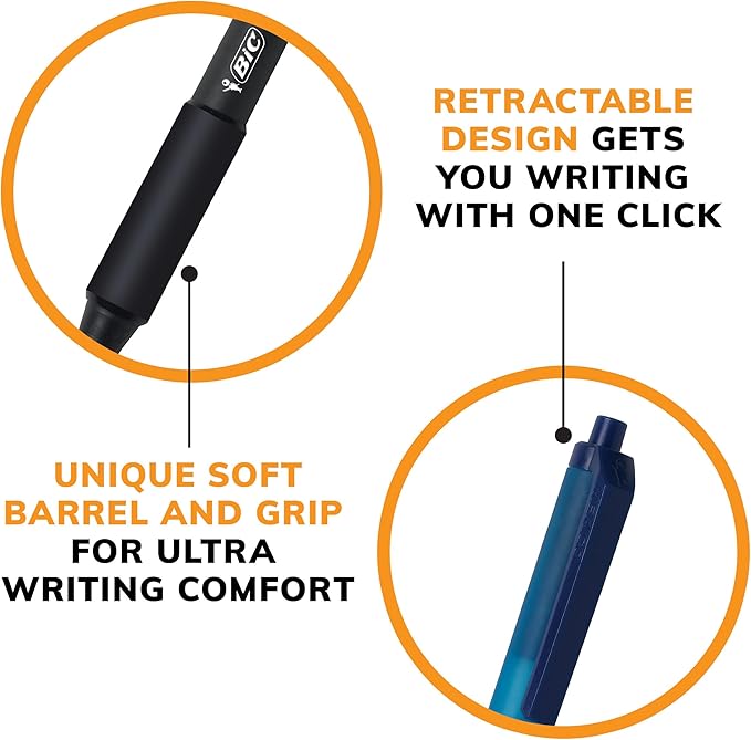 BIC Soft Feel Retractable Ballpoint Pen - Image 7