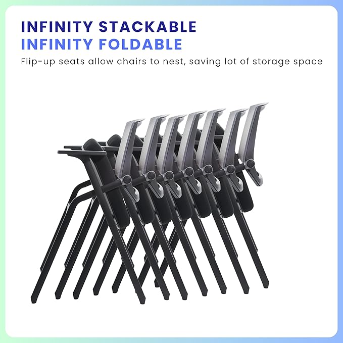 BLANEDUO, 2 Pack Stackable Conference Room Chairs - Image 6