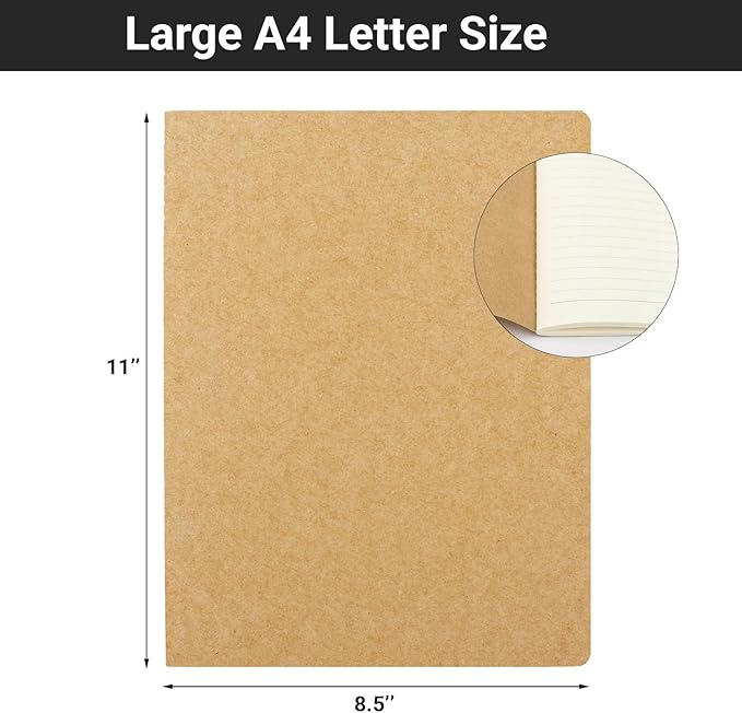 EUSOAR Journal Notebook, 12 Pack A4 11" x 8-1/2", 40 Sheets/ 80 Pages, 100gsm - Image 2