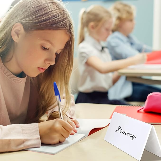 Fainne 20 Sets Dry Erase Name Tent Cards - Image 4