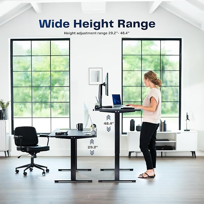 VIVO Electric 71 x 30 in Rustic Standing Desk, Memory Height Adjustment - Image 7