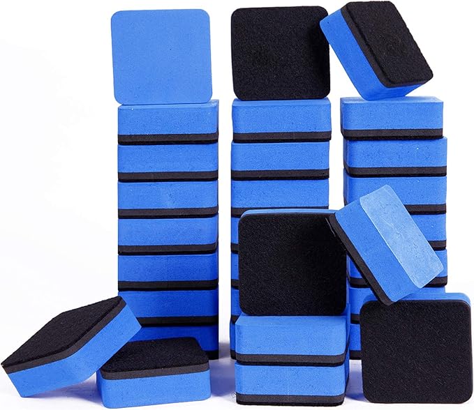 BingBing Dry Erase Erasers, 48 Pack Magnetic Whiteboard Eraser Chalkboard by Unknown
