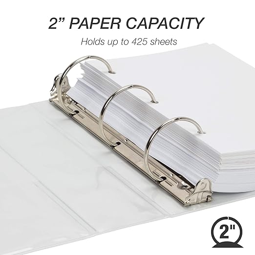 Samsill Economy 2 Inch Mini 3 Ring Binder, Made in The USA, Round Ring Binder - Image 4