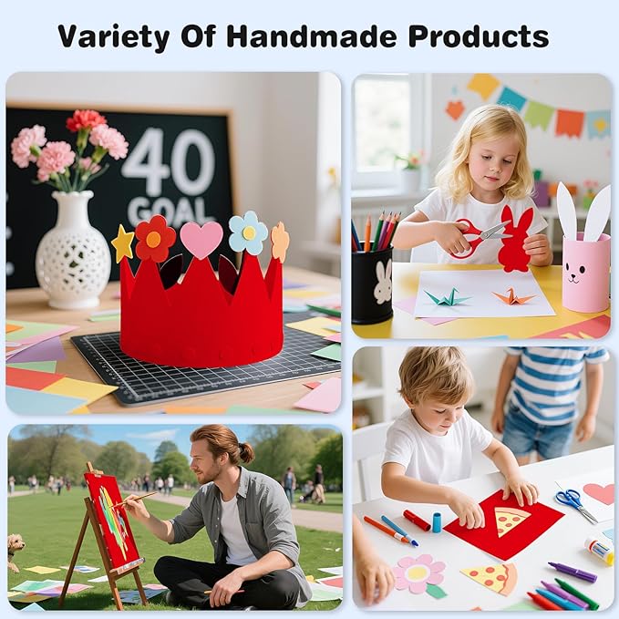 Cardstock 8.5 x 11, Thick Printer Paper 75 lb/200 gsm, 40 Sheets Card Stock Red - Image 6