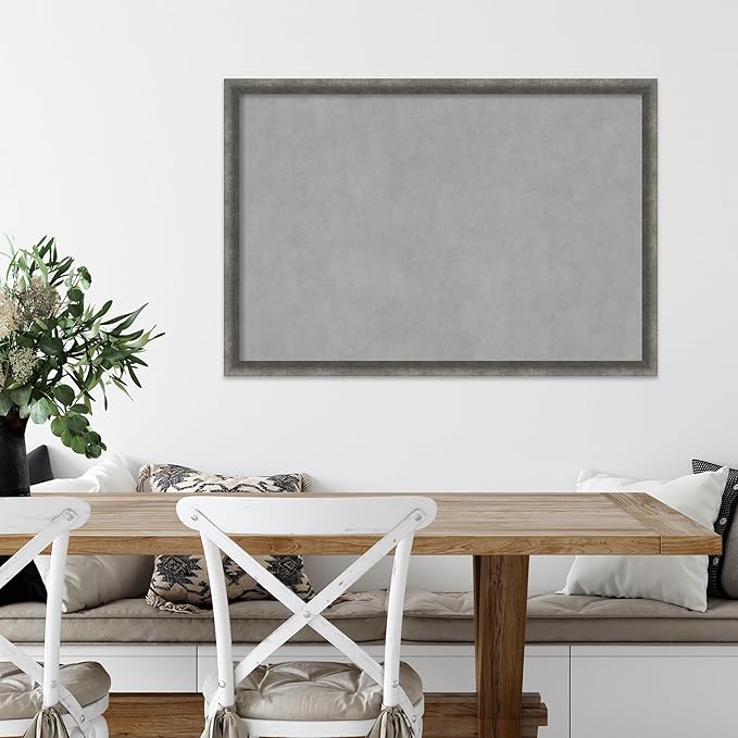 Amanti Art Grey Framed Magnetic Board 26x38 Large Vision Board - Image 5