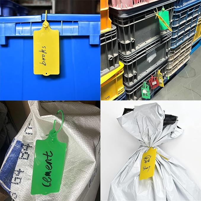 100 Plastic Shipping Tags - Image 4