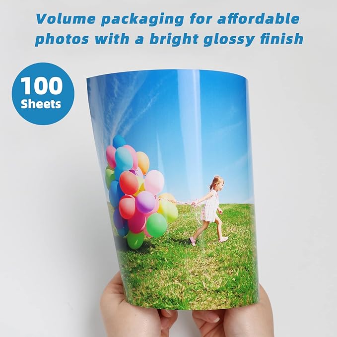 Uinkit 100 Sheets Thick Inkjet Glossy Photo Paper Picture 8.5x11 62lb 230g - Image 4