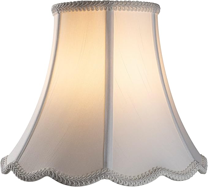 Bell Lamp Shade, Saangseon White Lampshade Replacement 6'' Top x 11.5'' Bottom - Image 3