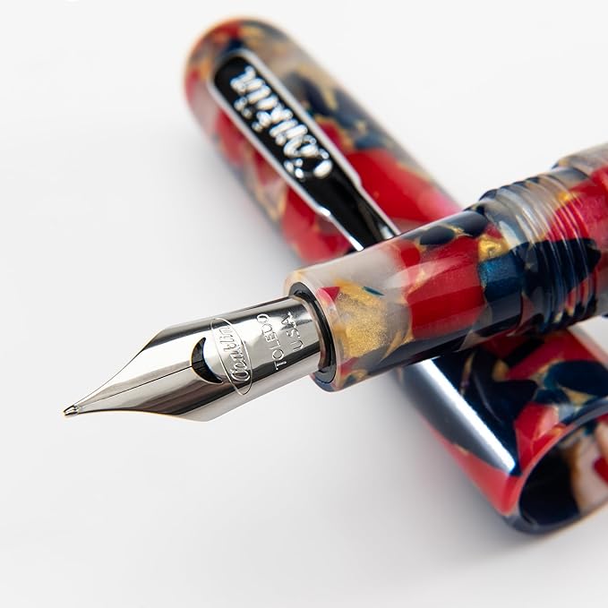 Conklin All American Fountain Pen in Old Glory – Broad Nib, Patriotic Red - Image 2
