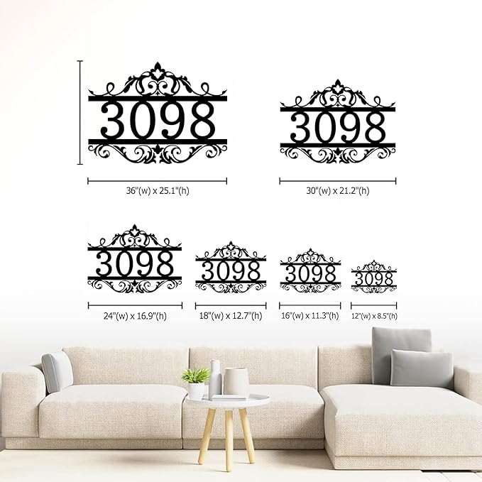 Custom Metal House Numbers for Outside | Personalized Address Numbers for House - Image 7